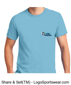 Pool Guy Podcast Show Logo Sky Blue T-Shirt Design Zoom